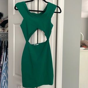 Green mini Dress From Revolve size medium. Stretchy material very comfortable
